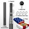 G128 Combo Pack: 25 Ft Telescoping Aluminum Flagpole (Black) & American and Florida Flags 3x5 Ft, Both StormFlyer Series Embroidered 220GSM Spun Polyester | Pole with Flags Included